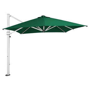 Aurora Umbrella - Premium Fabric - Forest Green - Cantilever Side Post Umbrella - Instant Shade