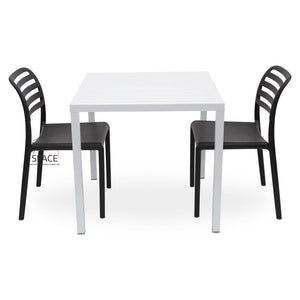 Cube - Costa Armless Chair 3P Set - Outdoor Dining Set - Nardi