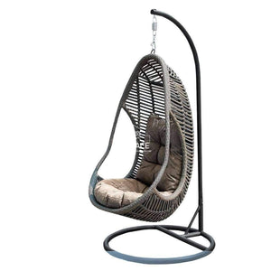 Dallas Egg Chair - Grey - Outdoor Hanging Pod - DYS Outdoor