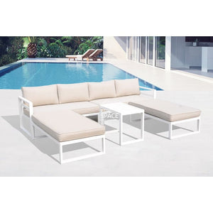 Long Beach Modular Lounge - White - Outdoor Lounge Set - DYS Outdoor