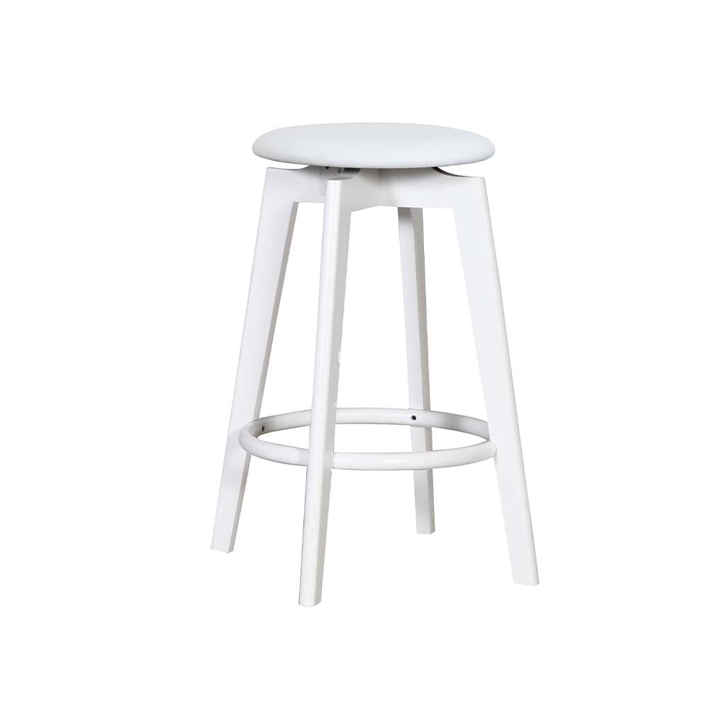 Tait Counter Stool - White Frame / White PU Seat - Indoor Counter Stool - DYS Indoor