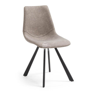 Andi Chair - Taupe PU - Indoor Dining Chair - La Forma