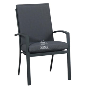 Romano Cushion Chair - Gunmetal - Outdoor Chair - DYS Outdoor