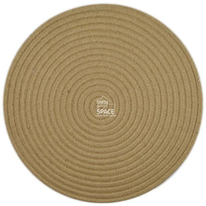 Round Woven Cotton Placemat - Natural - Placemat - DYS Indoor