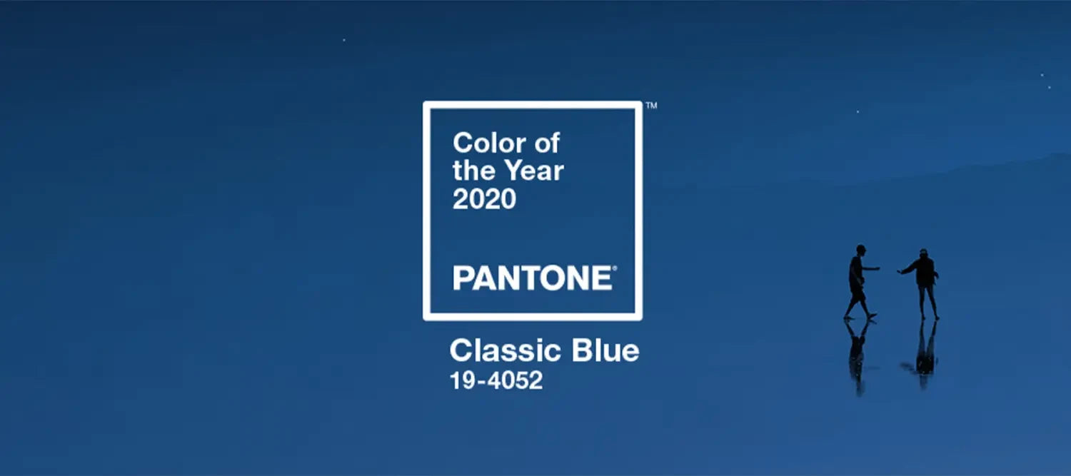Pantone colour swatch for Classic Blue from the Pantone Colour Institute for 2020