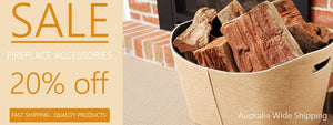 Firewood-filled basket as a fireplace accessory for outdoor chairs and benches setup