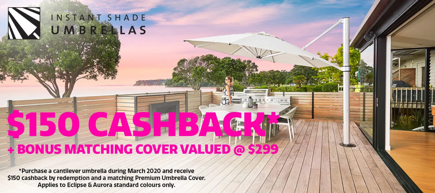 Instant Shade Umbrellas Geelong Cashback Offer