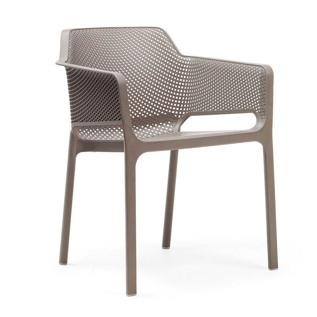 Nardi Tevere Corda Ext. & Net Tortora (Taupe) Chairs 7, 9 or 11 Piece Set