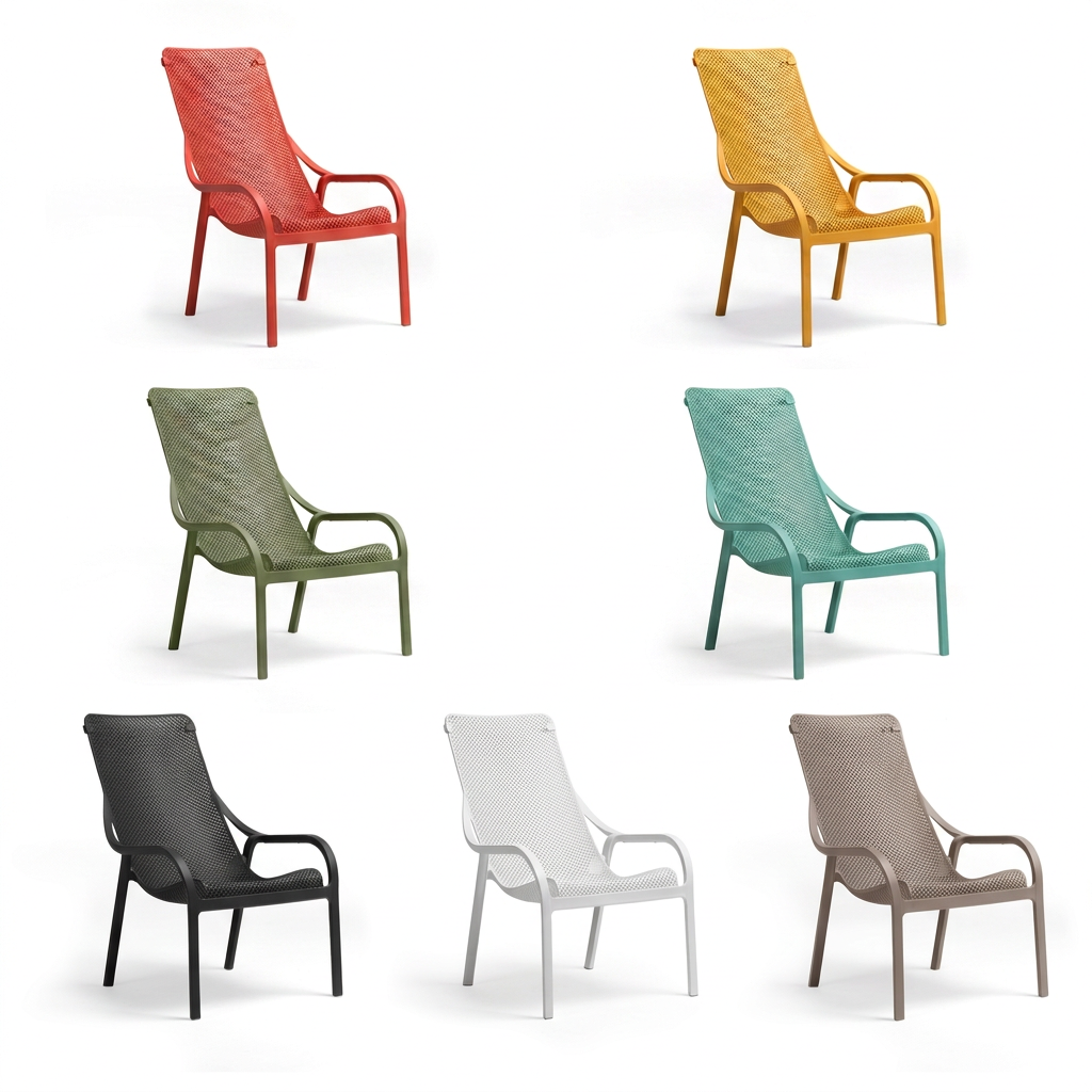 Net Lounge Chair - Anthracite - Outdoor Lounge Chair - Nardi