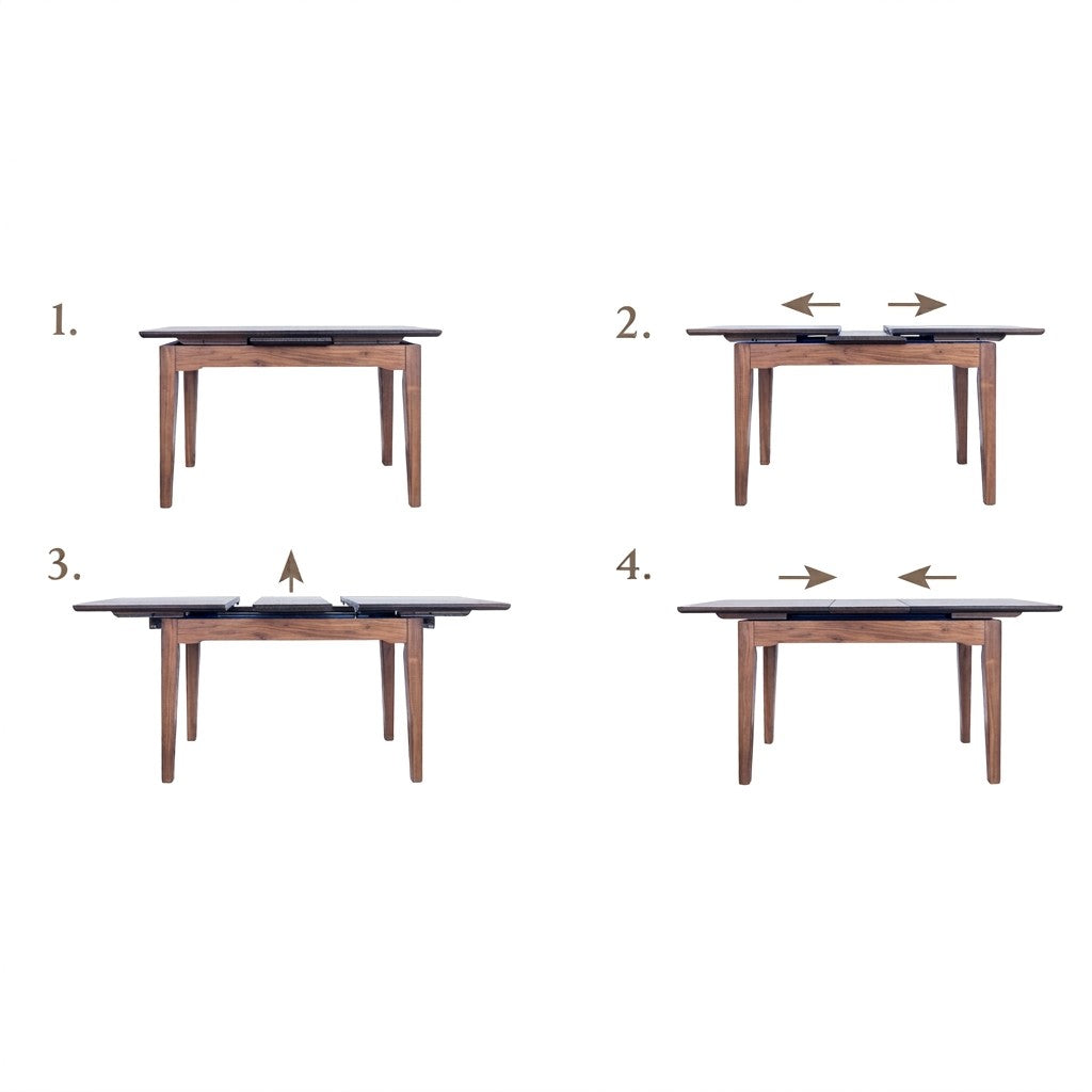 Beatrice Auto Extension Table - Antique Maple - Indoor Table - DYS Indoor