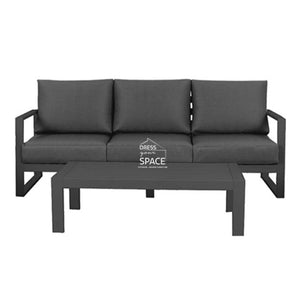 Parma 3 Seater Sofa - Gunmetal - Outdoor Lounge - DYS Outdoor