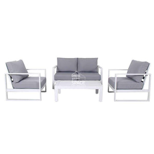 Parma 4 Piece Set - White - Outdoor Lounge - DYS Outdoor