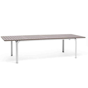 Alloro Extension Table - White/Taupe - Outdoor Extension Table - Nardi