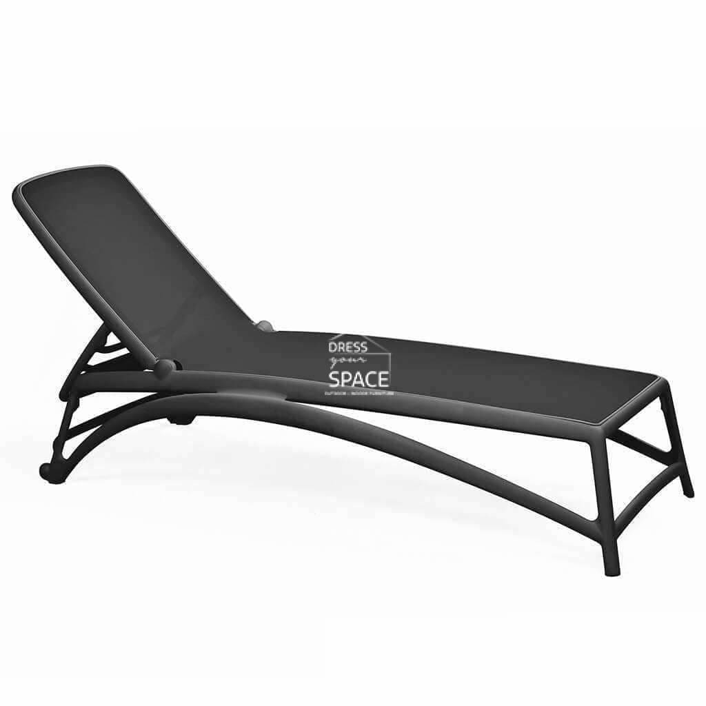 Atlantico Pool Lounger - Anthracite - Outdoor Sunlounger - Nardi