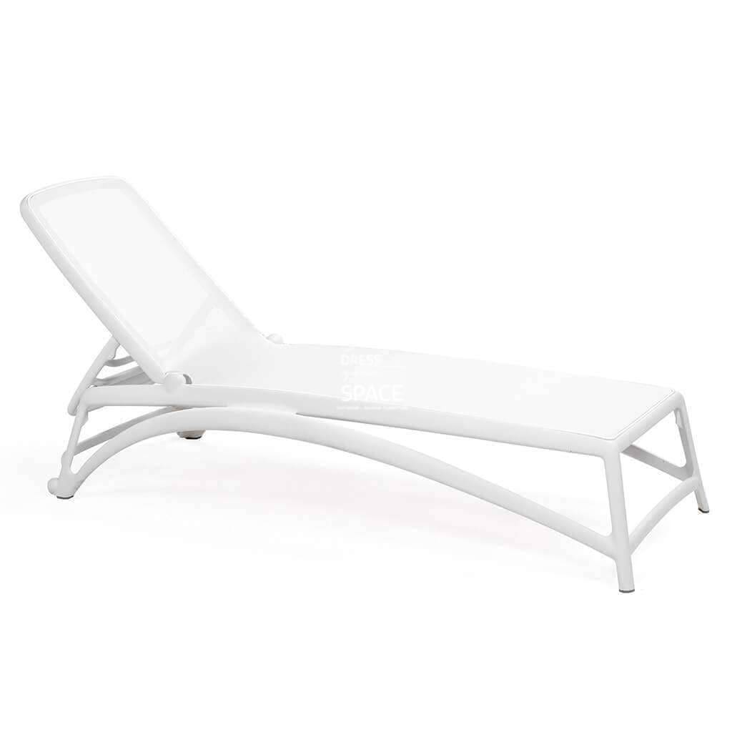 Atlantico Pool Lounger - White - Outdoor Sunlounger - Nardi