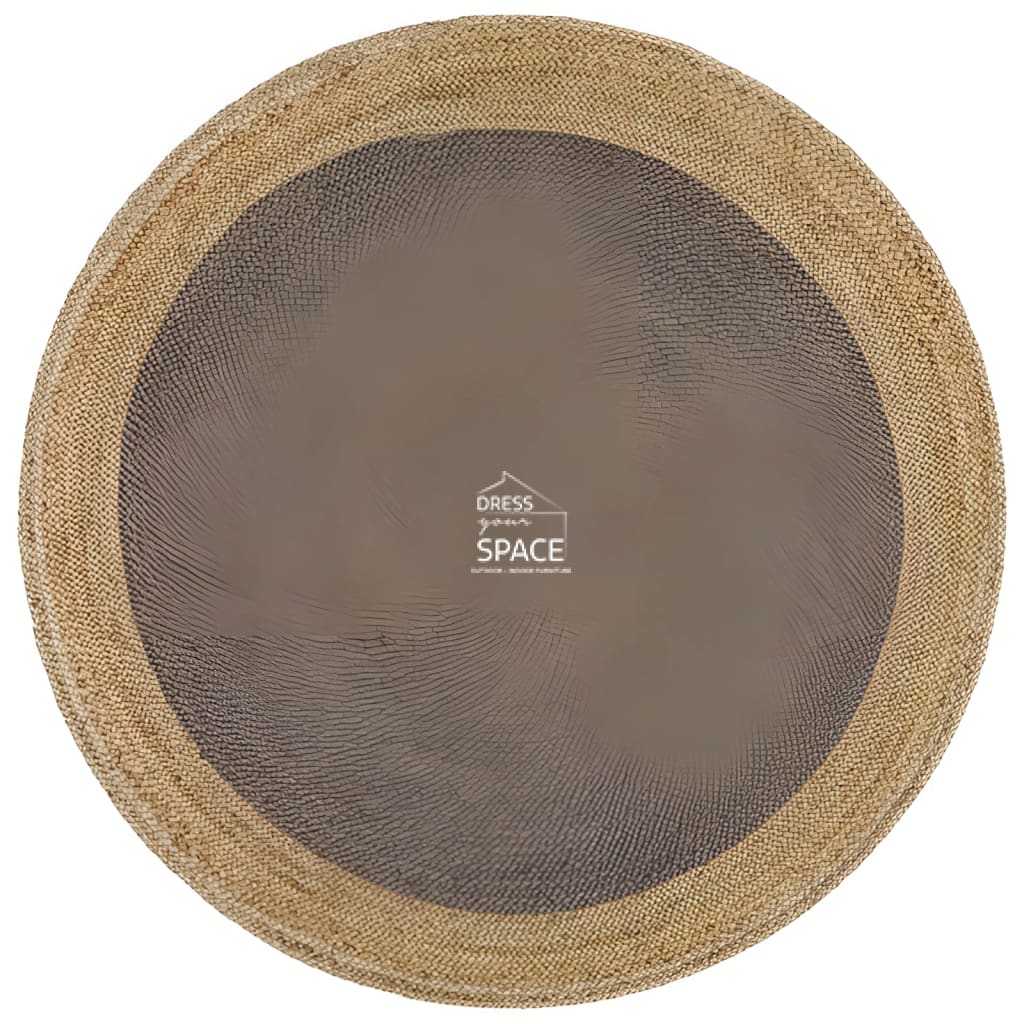 Atrium Polo Charcoal Rug - Indoor Round Rug - Rug Culture