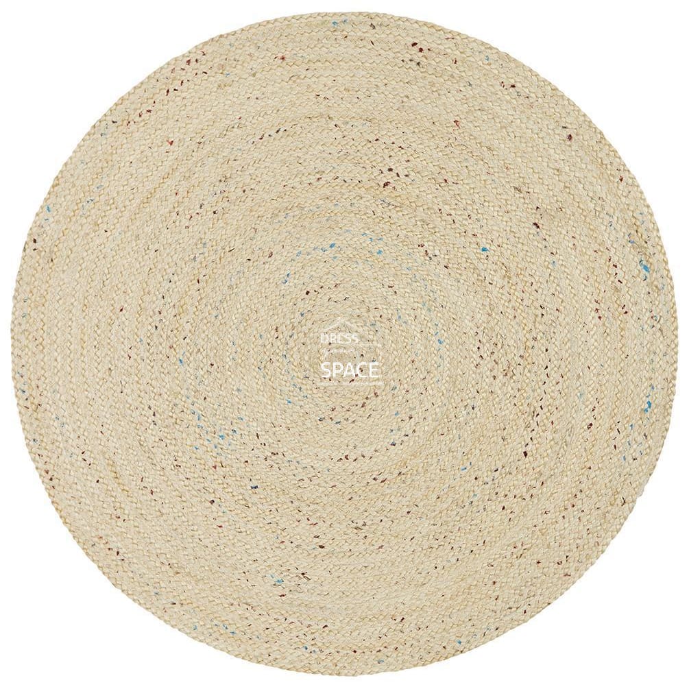 Atrium Shiva Bleached Rug - Indoor Round Rug - Rug Culture