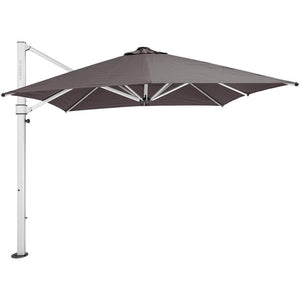Aurora Umbrella - 2.8m SQ. - Smoked Tweed - Cantilever Side Post Umbrella - Instant Shade