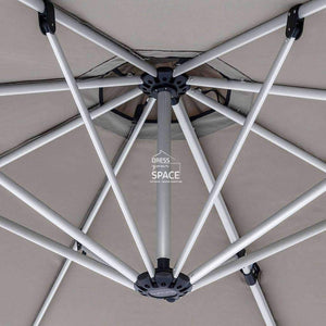 Aurora Umbrella - 3.5m OCT. - Slate - Cantilever Side Post Umbrella - Instant Shade