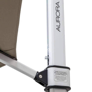 Aurora Umbrella - 3.5m OCT. - Smoked Tweed - Cantilever Side Post Umbrella - Instant Shade