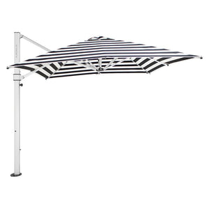 Aurora Umbrella - Premium Fabric - Black Stripe - Cantilever Side Post Umbrella - Instant Shade