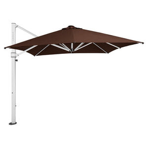 Aurora Umbrella - Premium Fabric - Chocolate - Cantilever Side Post Umbrella - Instant Shade