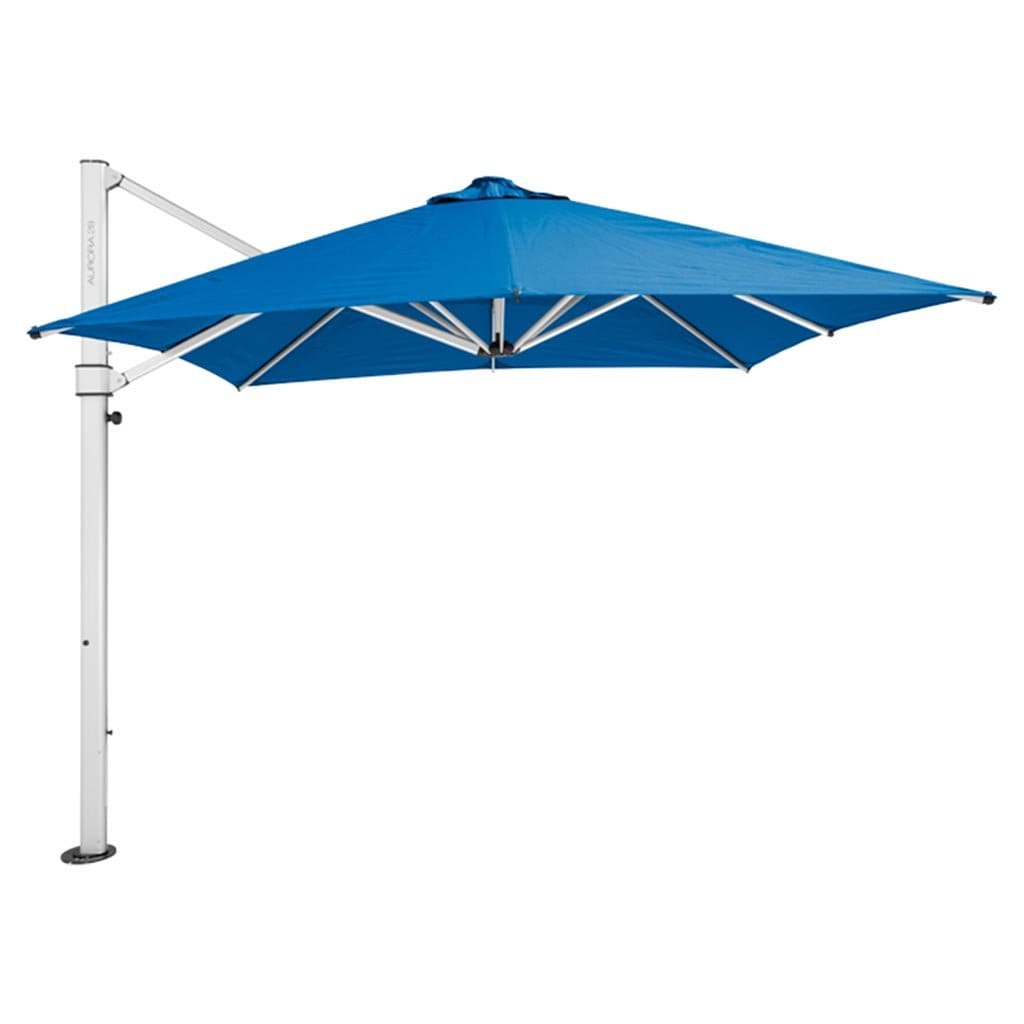 Aurora Umbrella - Premium Fabric - Pacific Blue - Cantilever Side Post Umbrella - Instant Shade