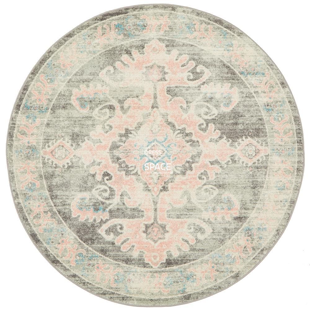 Avenue 701 Grey Round Rug - Indoor Round Rug - Rug Culture