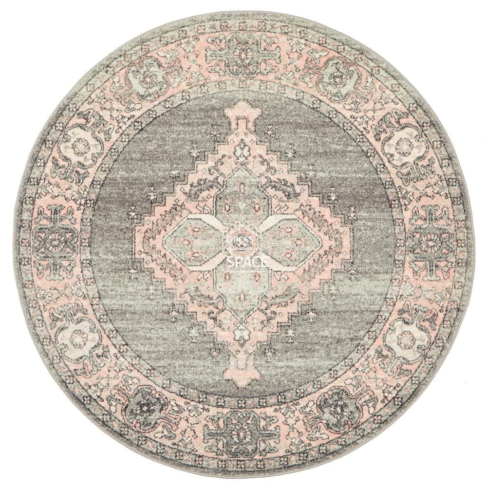 Avenue 703 Grey Round Rug - Indoor Round Rug - Rug Culture