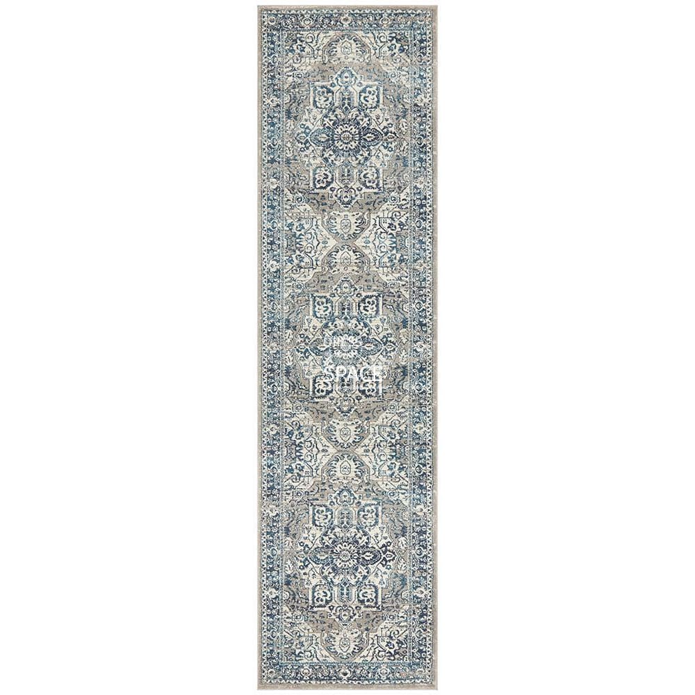 Babylon 207 Blue Runner Rug - Indoor Hallway Runner - Rug Culture