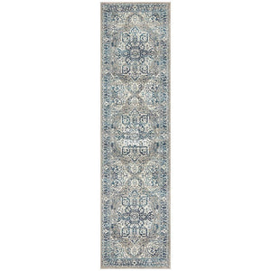 Babylon 207 Blue Runner Rug - Indoor Hallway Runner - Rug Culture