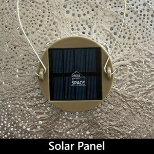 Bazaar Round 30 - Gold - Solar Lantern - Outdoor Lighting - Lumiz