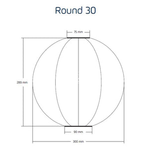 Bazaar Round 30 - Gold - Solar Lantern - Outdoor Lighting - Lumiz