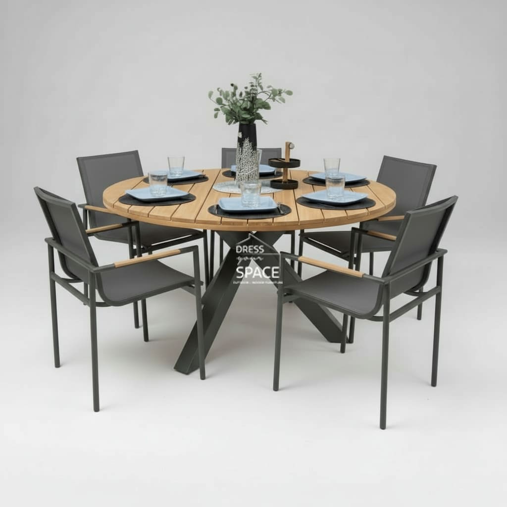 Beauville Mallorca 7 Pce Setting - 2 Colour Options - Outdoor Dining Set - DYS Outdoor