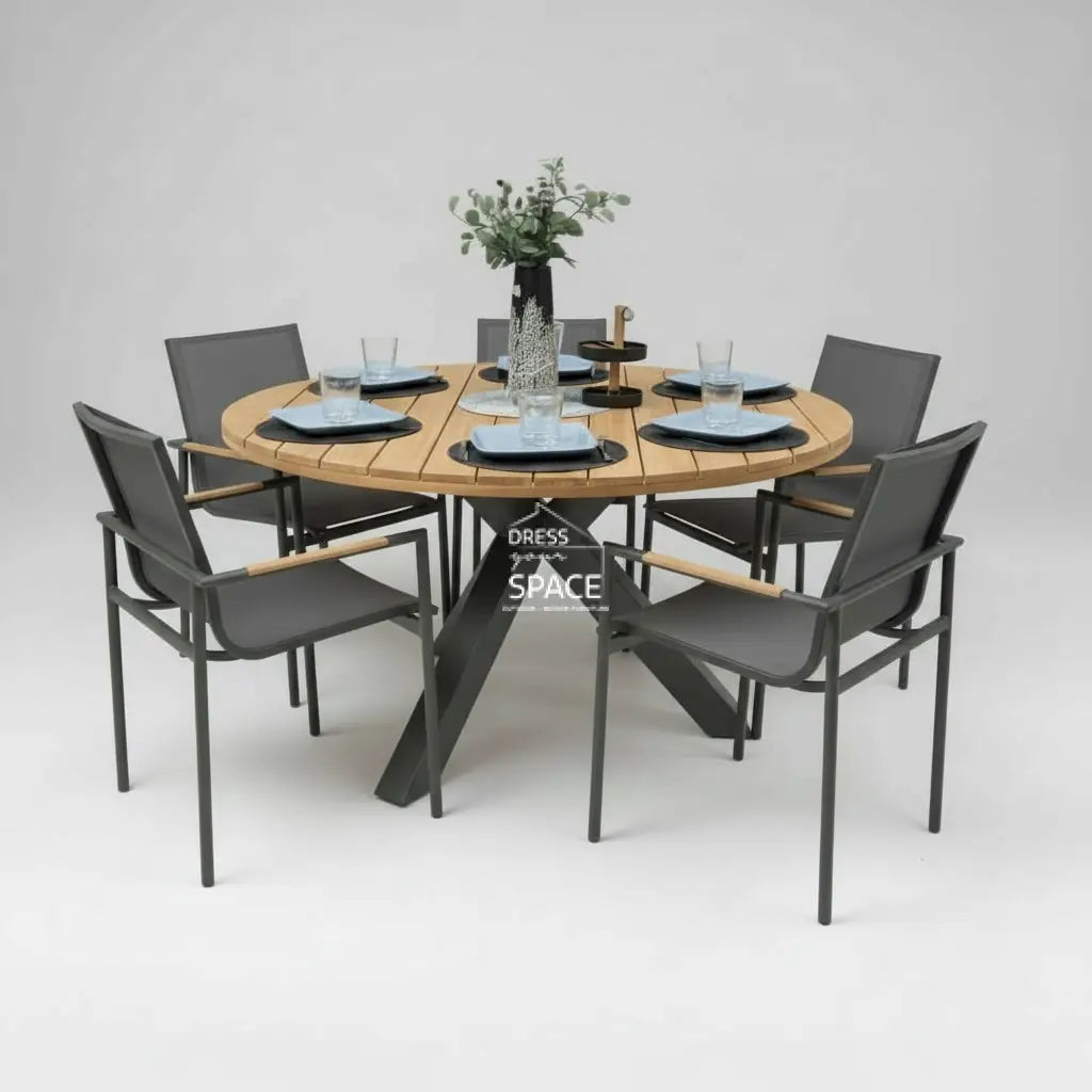 Beauville Mallorca 7 Pce Setting - 2 Colour Options - Outdoor Dining Set - DYS Outdoor