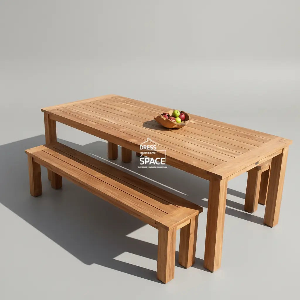 Belmont Teak Bench Set - 3 Pce - Outdoor Setting - DYS Outdoor