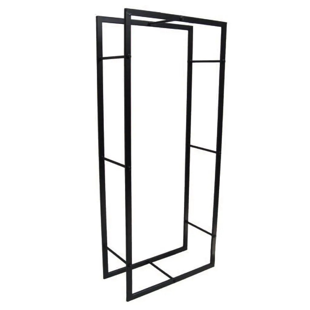 Ben Tall Texan Kilpatrick log Rack - Wood Log Holder - DYS Fireplace Accessories