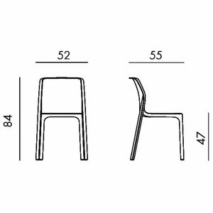 Bit Chair - White - Outdoor Chair - Nardi