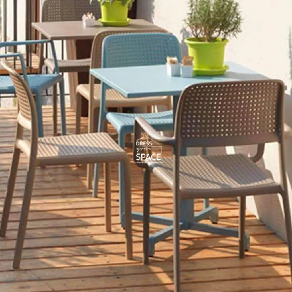 Bora Armless Chair - Taupe - Outdoor Chair - Nardi