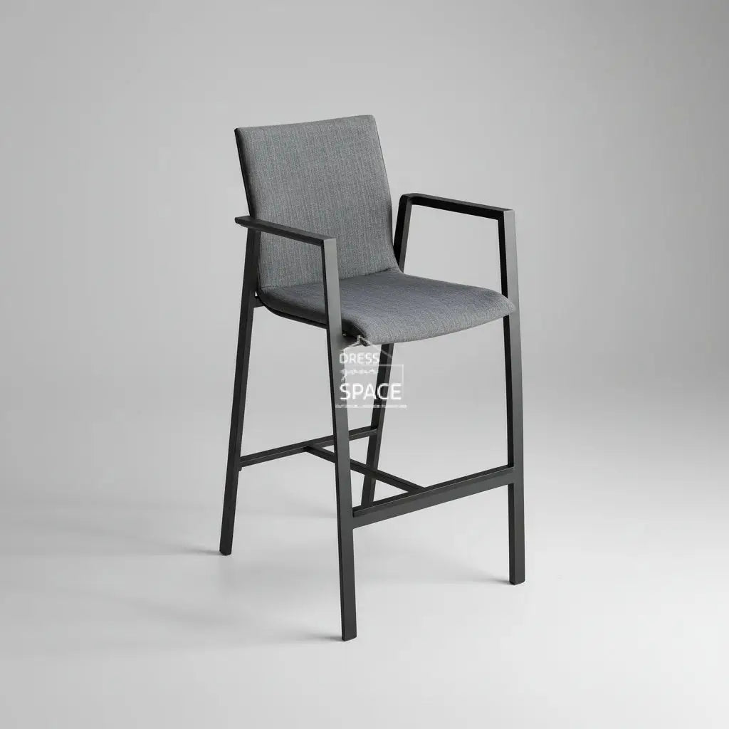 Bronte Outdoor Bar Chair - Charcoal - Outdoor Bar Stool - DYS Outdoor