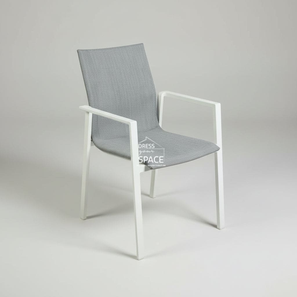 Bronte Outdoor Dining Chair - White - Outdoor Chair - DYS Outdoor