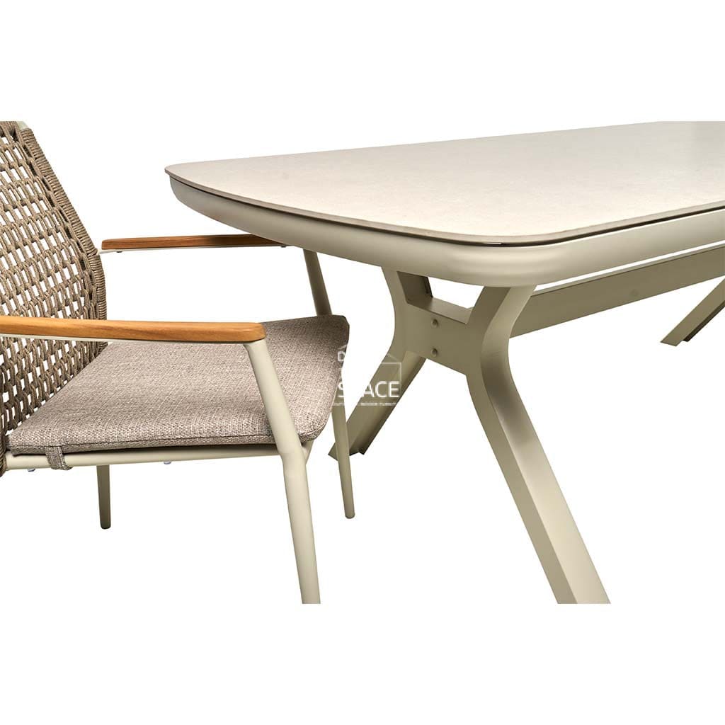 Brooklyn Sintered Stone Top Outdoor Dining 9pce Setting - Outdoor Dining Set - Dress Your Space