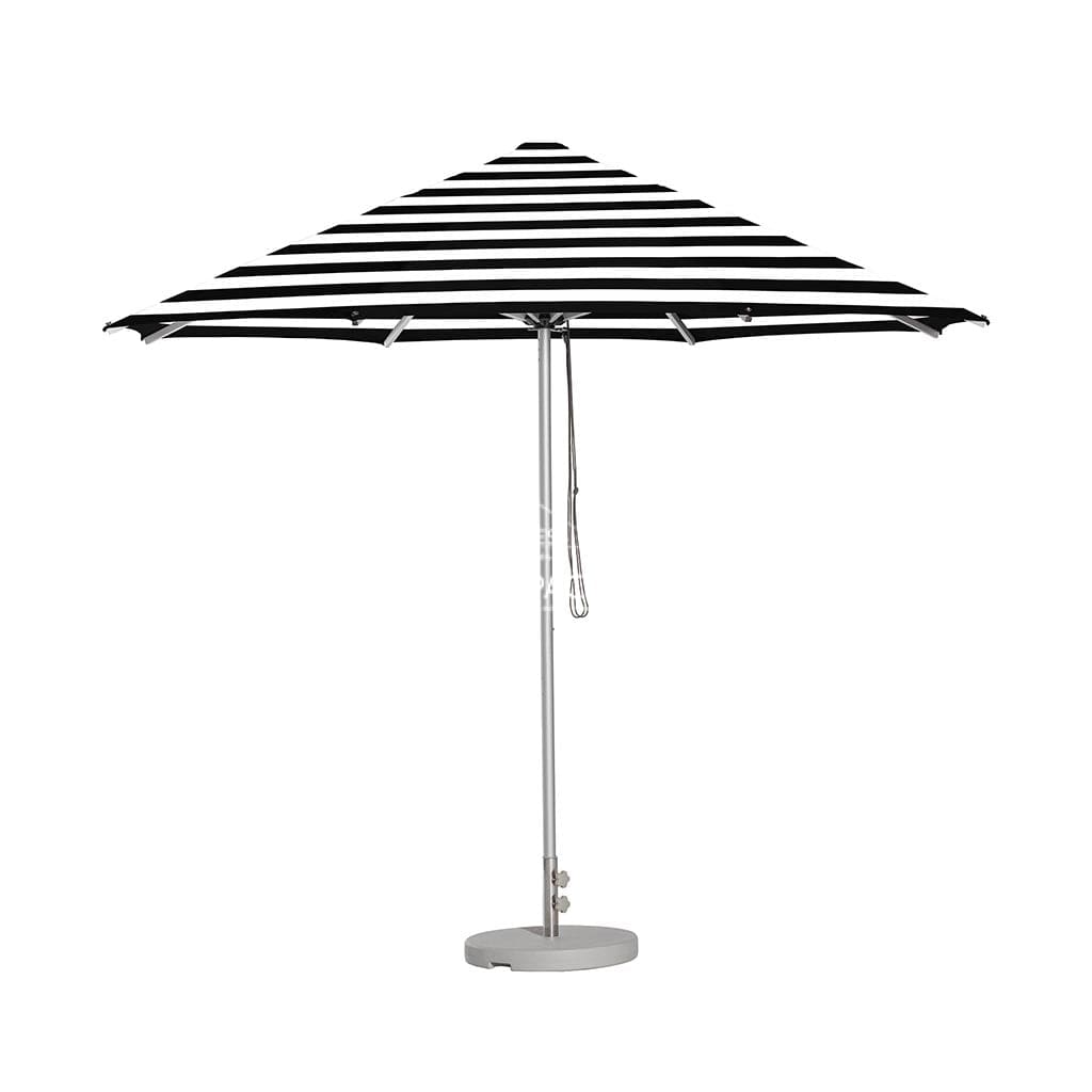 Cafe Series Custom Black Stripe Umbrella | Oct. - Outdoor Instant Shade