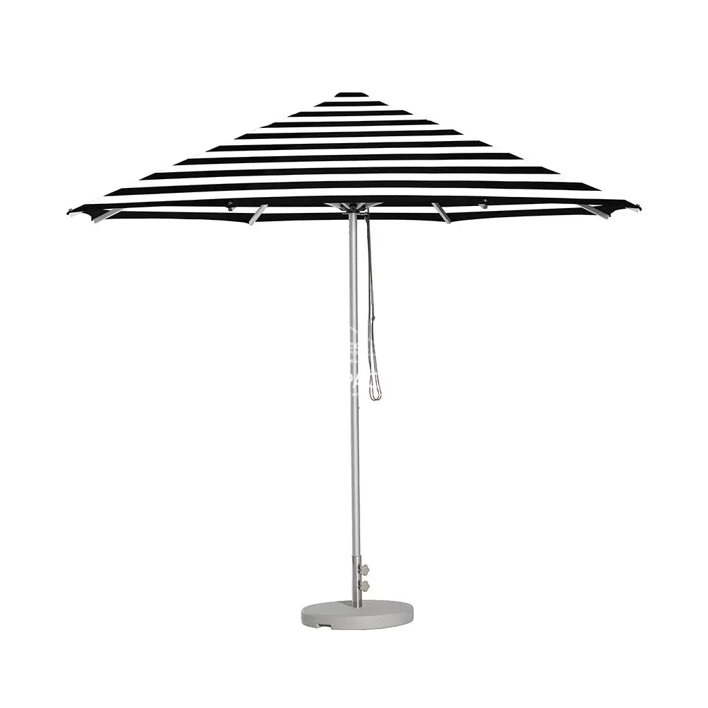 Cafe Series Custom Black Stripe Umbrella | Oct. - Outdoor Instant Shade