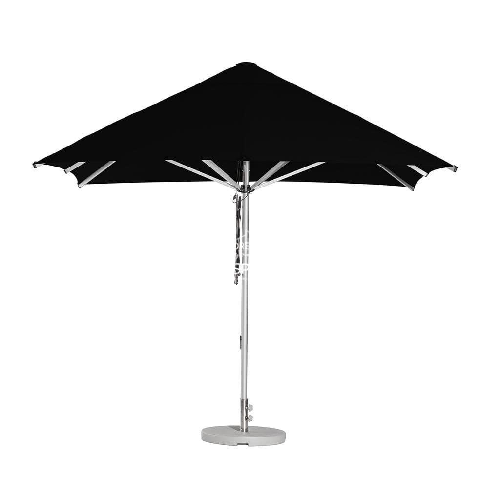 Cafe Series Custom Black Umbrella | Square - Outdoor Instant Shade