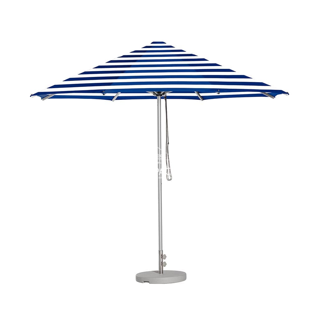 Cafe Series Custom Blue Stripe Umbrella | Oct. - Outdoor Instant Shade