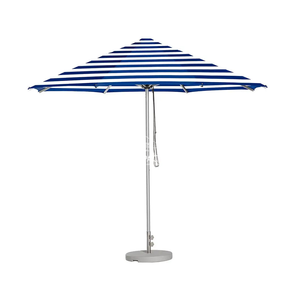 Cafe Series Custom Blue Stripe Umbrella | Oct. - Outdoor Instant Shade