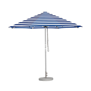 Cafe Series Custom Blue Stripe Umbrella | Oct. - Outdoor Instant Shade