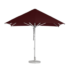 Cafe Series Custom Burgundy Umbrella | Square - Outdoor Instant Shade