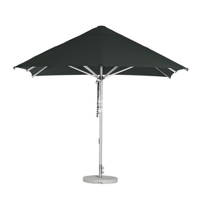 Cafe Series Custom Charcoal Grey Umbrella | Square - Outdoor Instant Shade